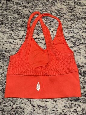 FP movement Women's Coral Seamless Racerback Sports Bra/crop top